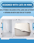 X-Large Cat Washroom Bench Litter Box Enclosure Furniture Box House