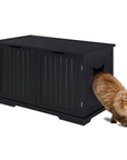 X-Large Cat Washroom Bench Litter Box Enclosure Furniture Box House