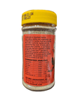 The ZooMed - Cricket Care 1.75oz is packaged in a jar with a yellow lid and contains cricket food. Its label showcases nutritional information and ingredients, highlighting its benefits for reptiles and amphibians by providing essential nutrition with necessary particles.