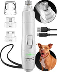 Dog Nail Grinder with LED Light Rechargeable Dog Nail Grinder for