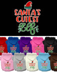 Christmas Pet Dog & Cat Hoodie Screen Printed, "Santa's Cutest Elf"