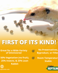 NEW! Dry Pellets - 25/25/50 Omnivore blend + Insects