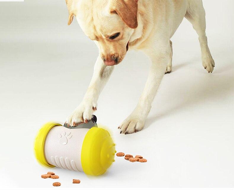 Dog Cat Toy Pet Tumbler Slow Food Leaking Ball Swing Leaking Food Toy