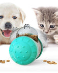 Dog Cat Toy Pet Tumbler Slow Food Leaking Ball Swing Leaking Food Toy