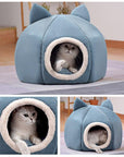 Pet Dog Cat Tent House Kennel Winter Warm Nest Soft Sleeping Sofa Pad