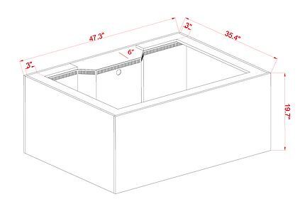 Innovative Marine - INT 150 Lagoon Aquarium w/ APS Stand (Made to Order)