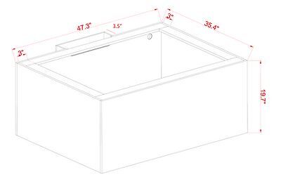 Innovative Marine- EXT 150 Lagoon Aquarium w/ APS Stand (Made to Order)