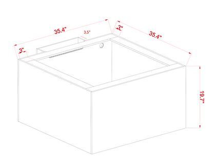 Innovative Marine- EXT 112 Lagoon Aquarium w/ APS Stand - Black (Made to Order)