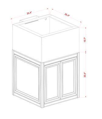 Innovative Marine - EXT 112 Gallon Lagoon Aquarium -  Complete Reef System (Made to Order)