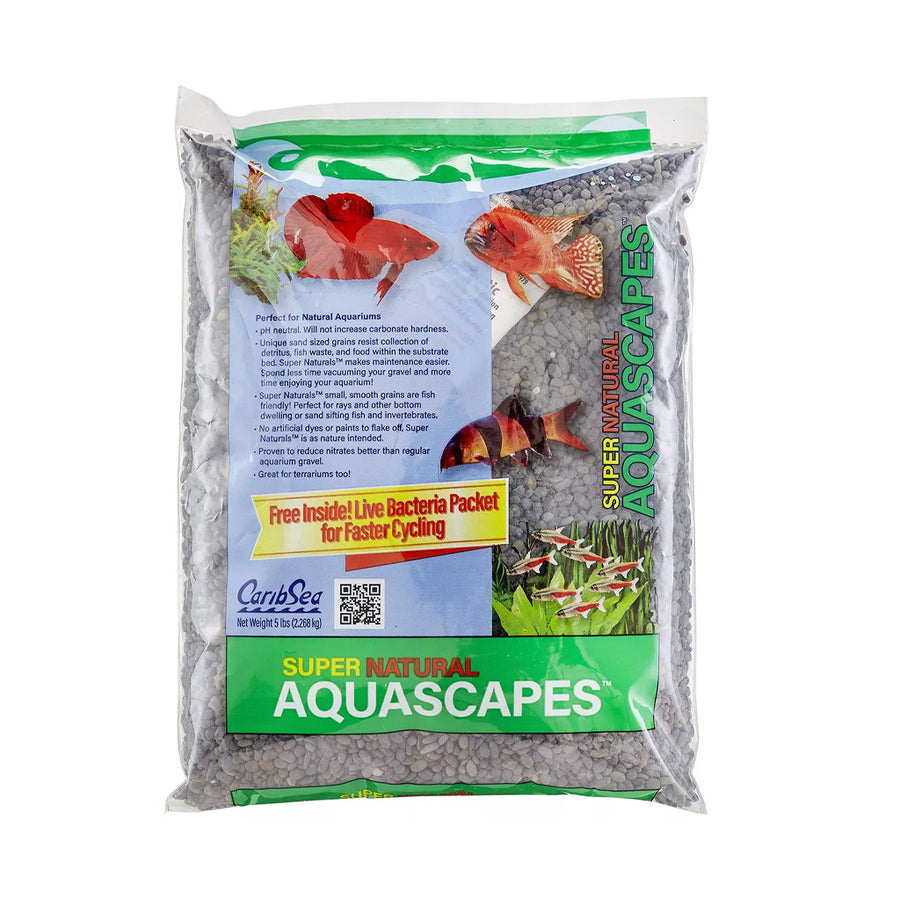 CaribSea - Super Naturals Midnight River 20 lbs - Premium Natural Aquarium Substrate