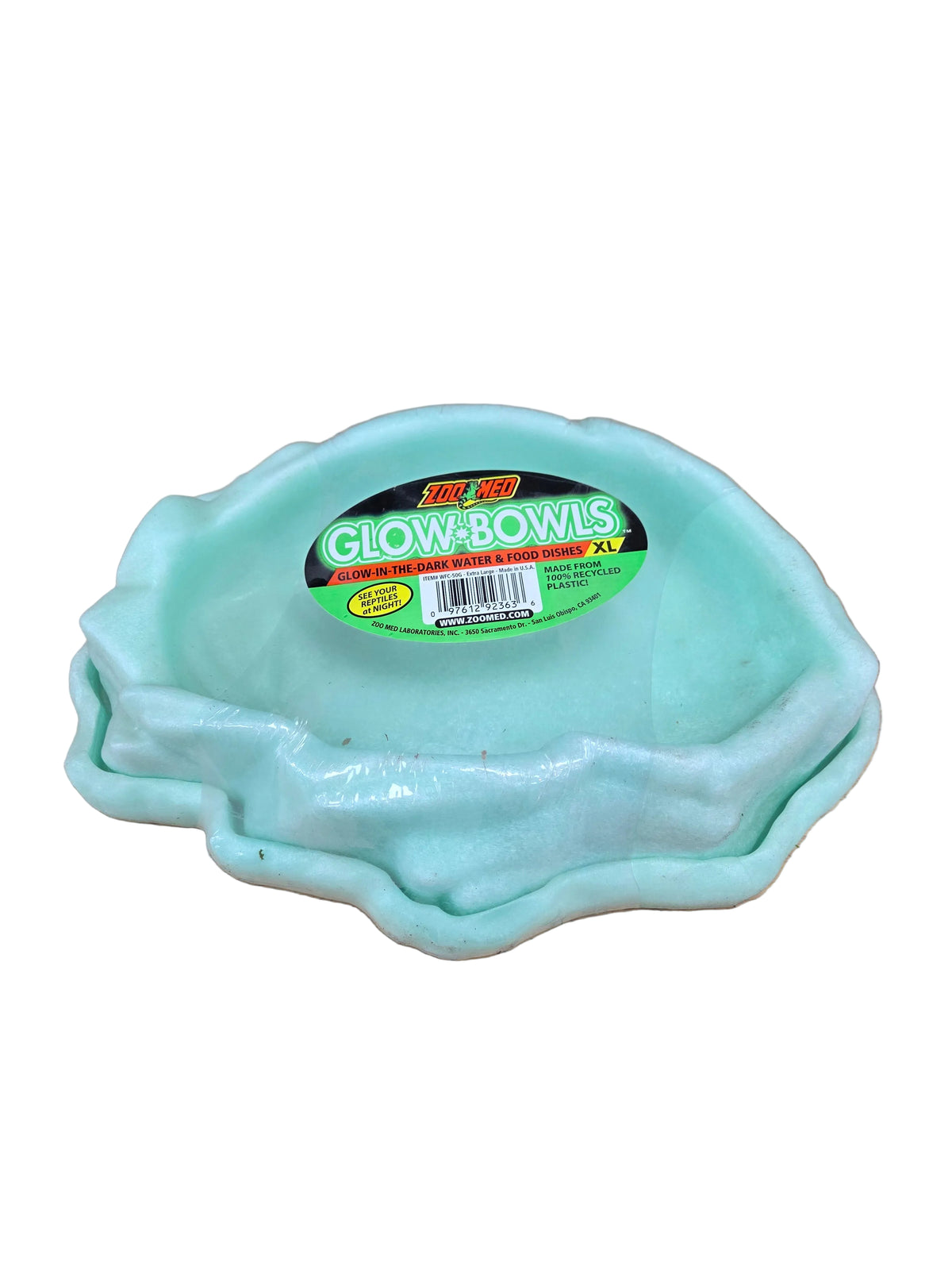 Zoo Med - Glow•Bowls - glow in the dark food and water dishes - Extra Large