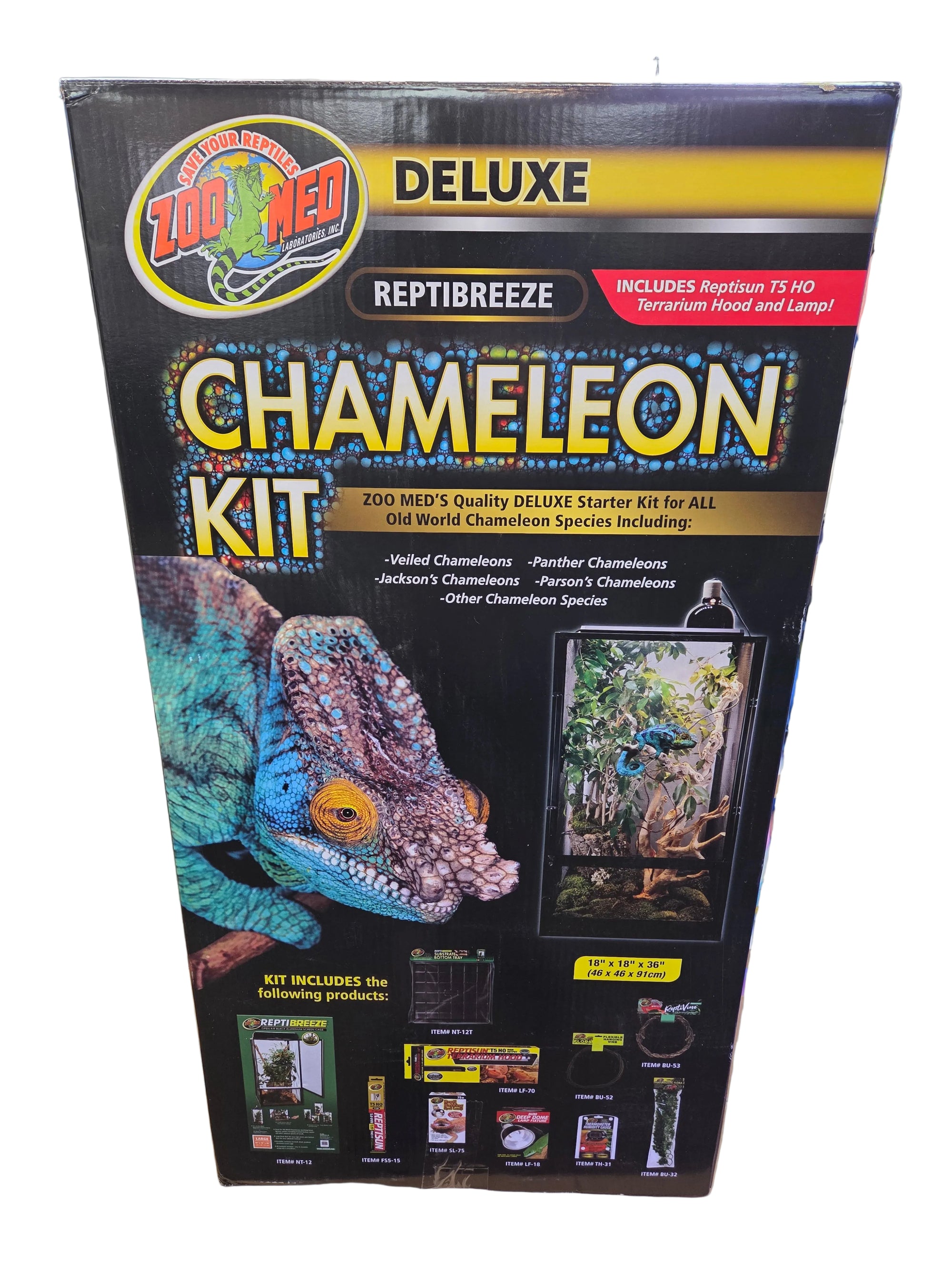 Zoo Med - Deluxe Reptibreeze w/ Lamp - 18×18×36