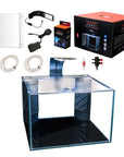 AQUATOP - Venti 5 Gallon Glass Aquarium Kit with LED Light, Breza Air Pump & Filter Cartridge, VDA-04