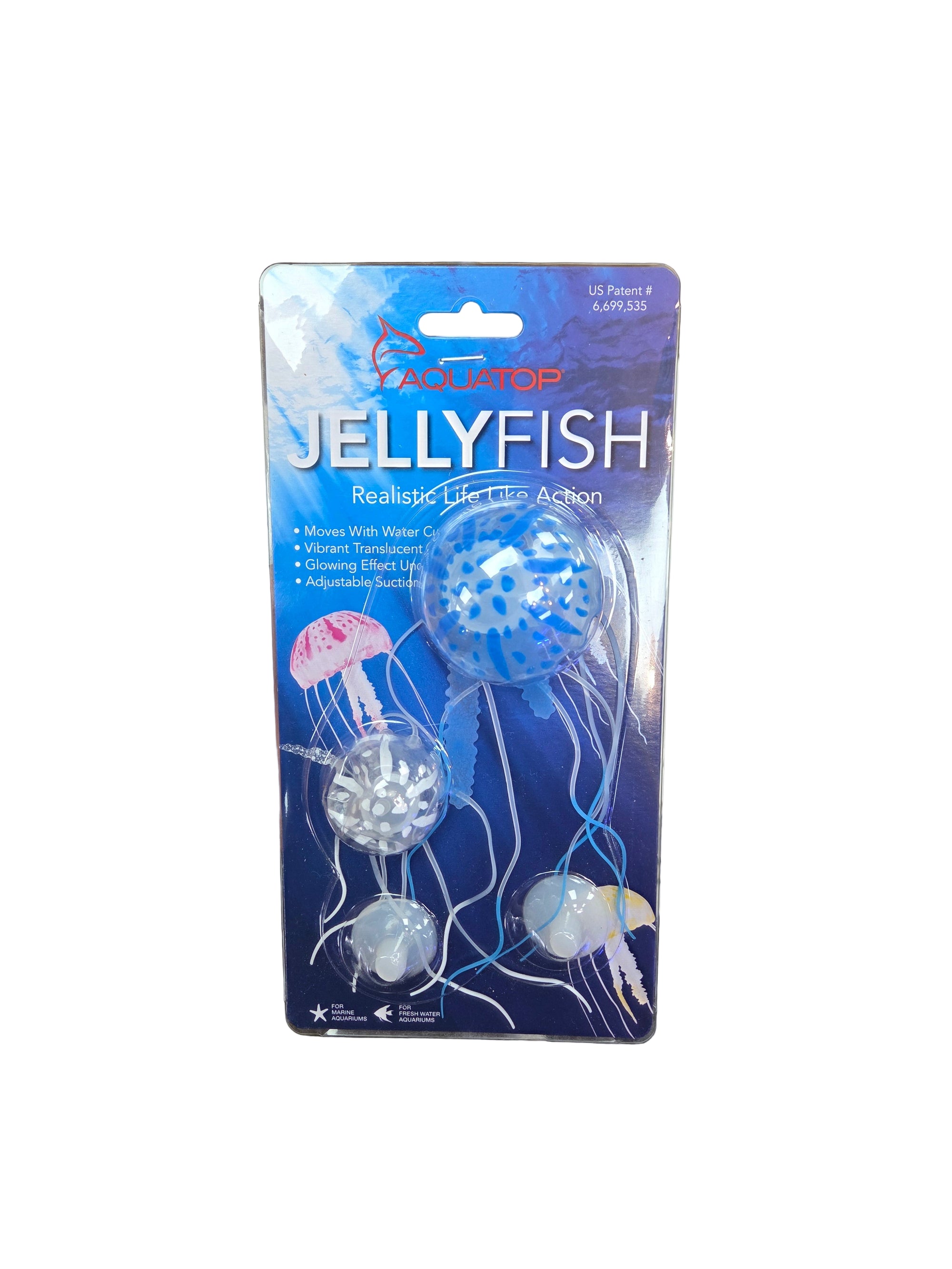 Aquatop - Blue Jellyfish Decor - 2-pack Medium