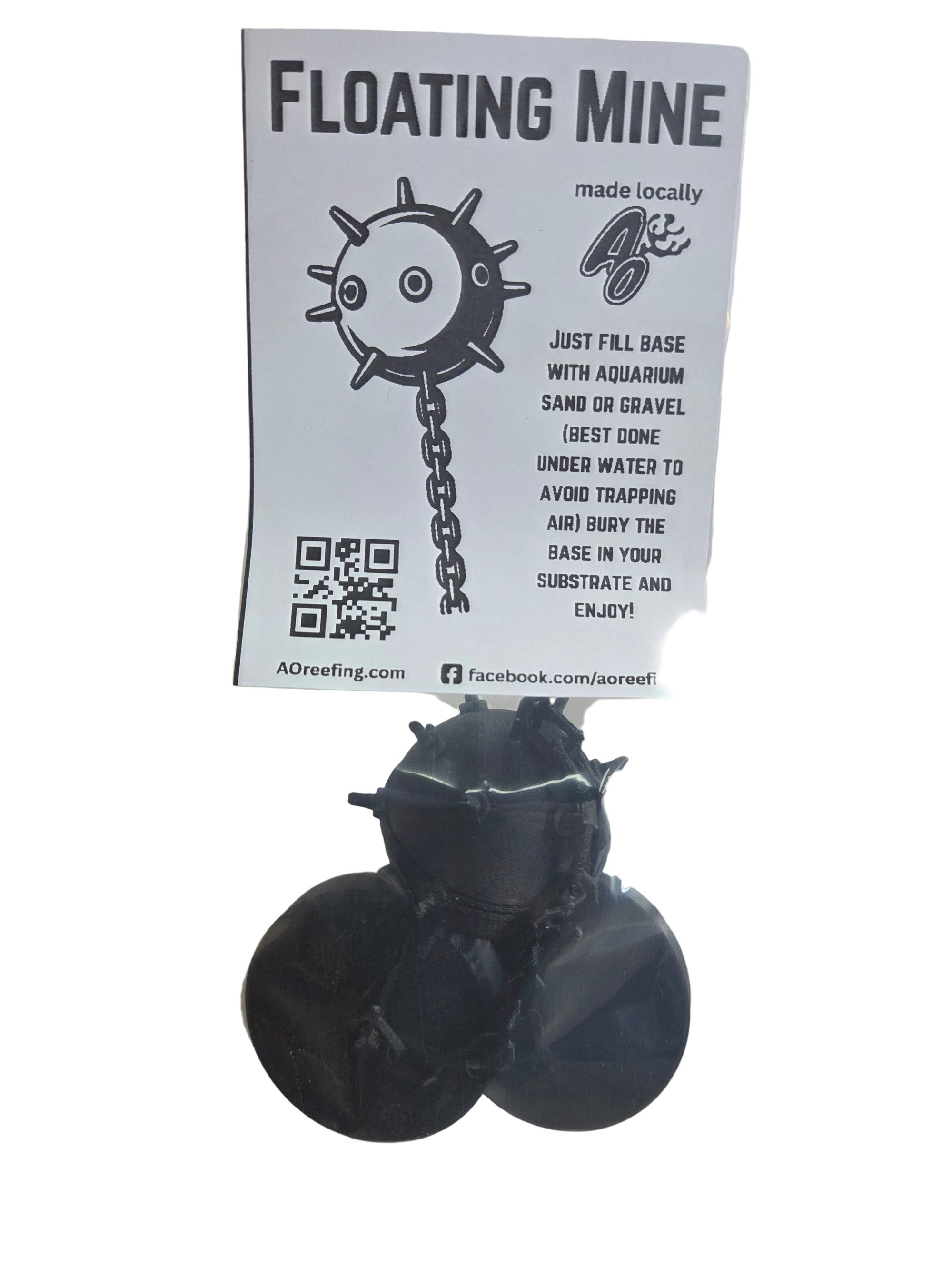 AO - 3D Floating Mine Aquarium Decor