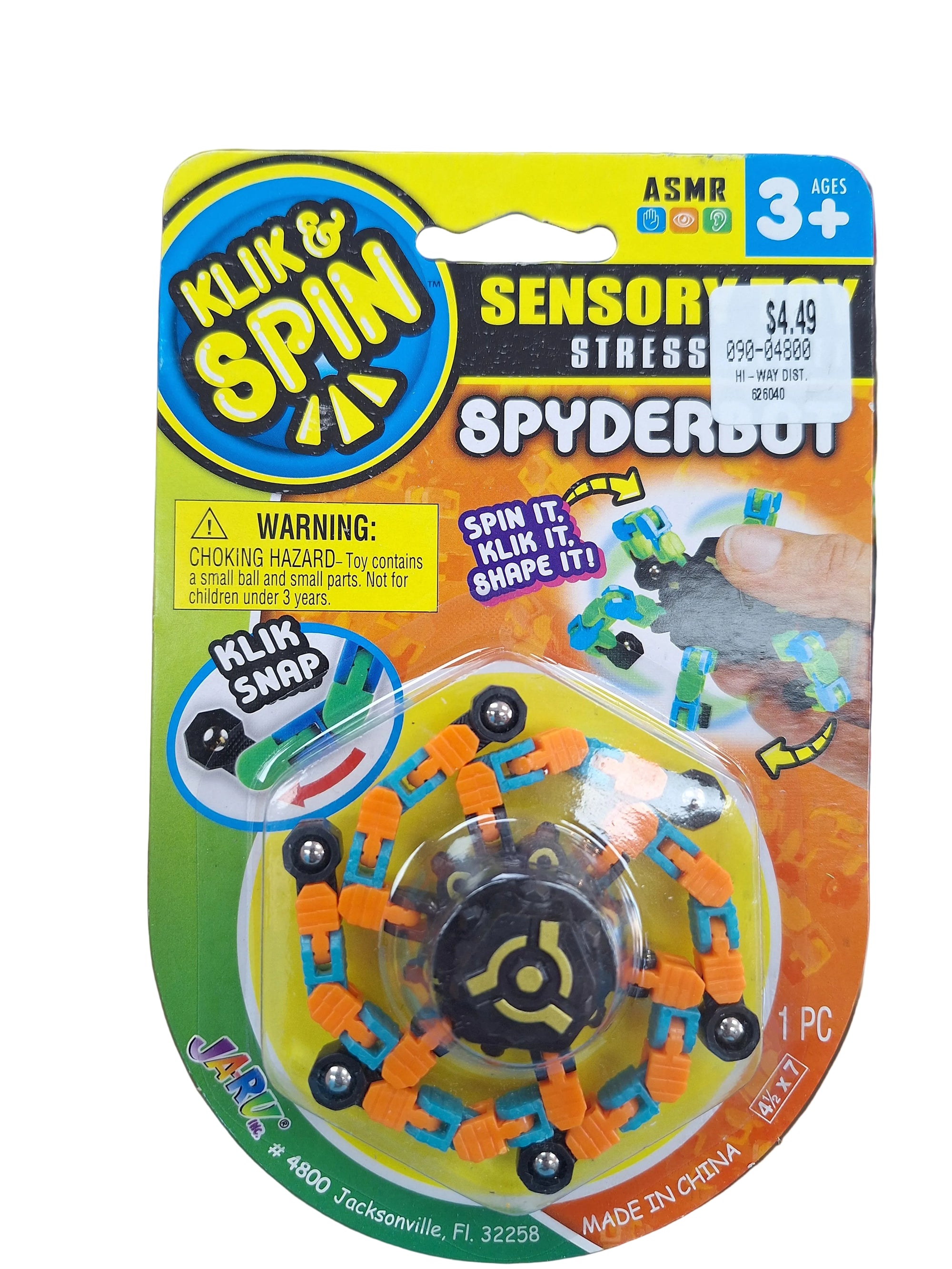 Klik And Spin - Sensory Toy - Spyderbot