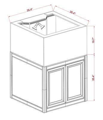 Innovative Marine- INT 112 Lagoon Aquarium w/ APS Stand (Made to Order)