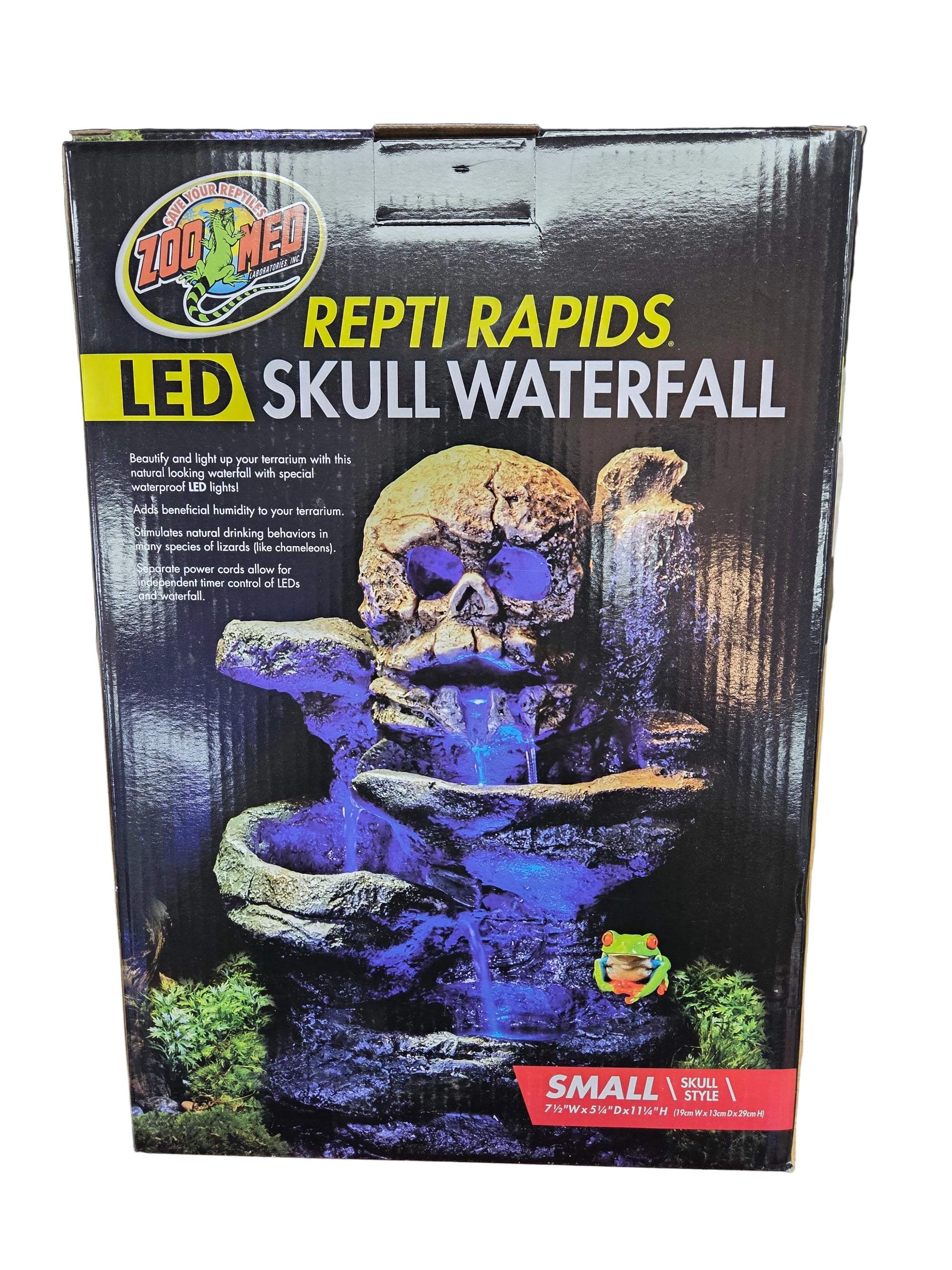 Zoo Med - LED Skull Waterfall - Small 11.25"