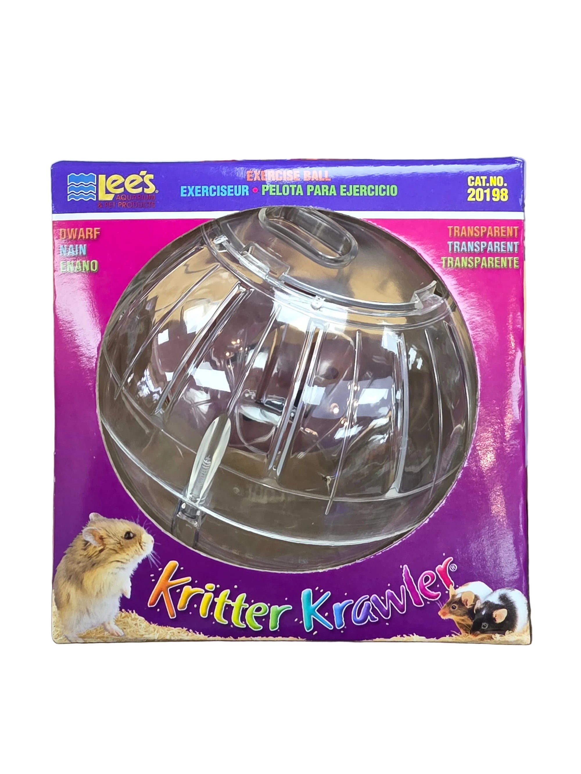 Lee's - Kritter Krawler Exercise Ball - Mini 5" Clear
