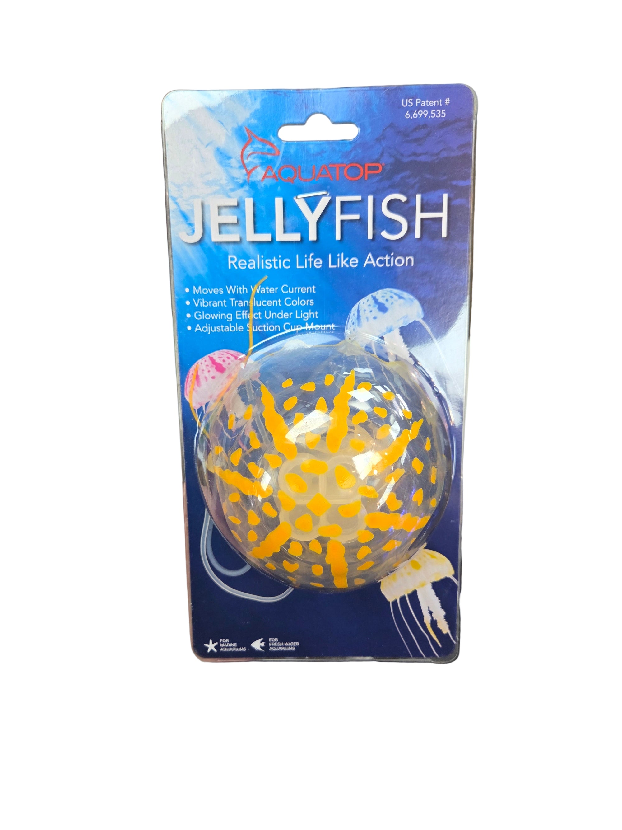 Aquatop - Orange Jellyfish Decor - Large