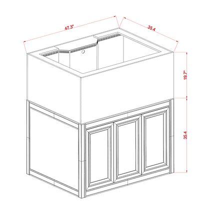 Innovative Marine - INT 150 Lagoon Aquarium w/ APS Stand (Made to Order)