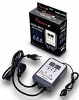 The Aquatop DDC-800 Digital Controller for Titanium Heaters, with a cable and plug, is displayed next to its packaging box. It features digital display screens and control buttons.